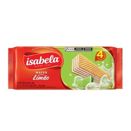Biscoito Wafer Isabela Limão 100g