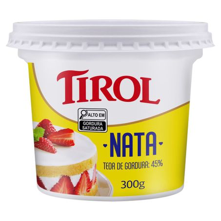 CREM LEITE TIROL PASTEURI POTE NATA 300G