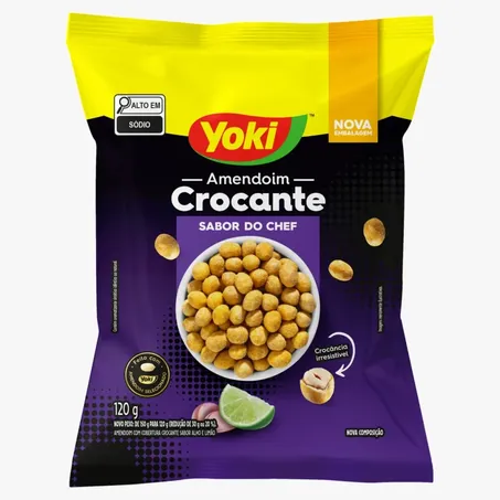 Amendoim Yoki 120g Crocante Sabor Do Chef