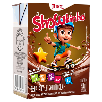 Bebida Láctea Tirol Chocolate Zero Lactose 200ml | Koch Supermercado