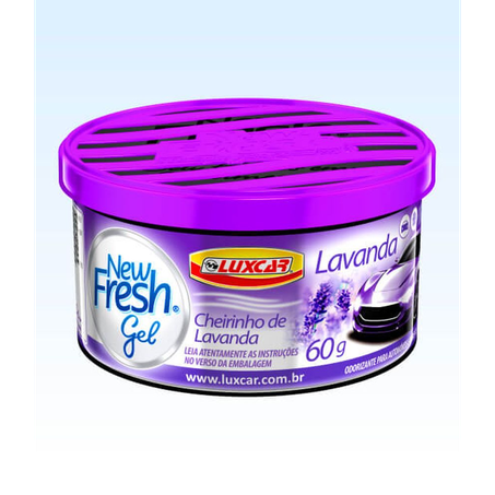Odorizador New Fresh Luxcar Gel Lavanda pote com 60G
