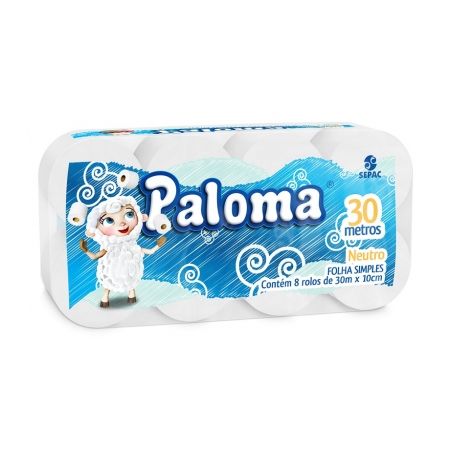 PAPEL HIG PALOMA FS 8X30M NEUTRO