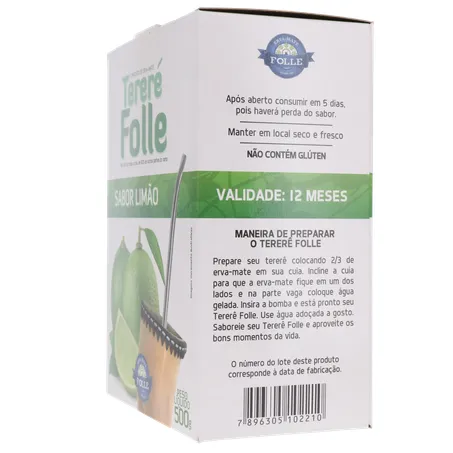 Erva tererê folle limão 500g 360-25