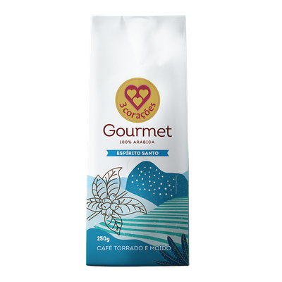 Café moído gourmet espírto santo 3 corações 250g