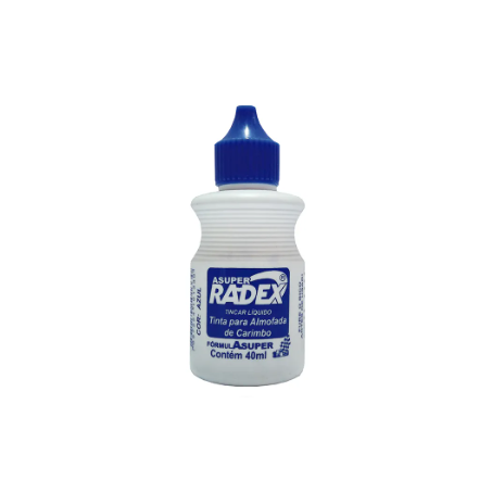 TINTA P/ CARIMBO RADEX AZUL 40ML