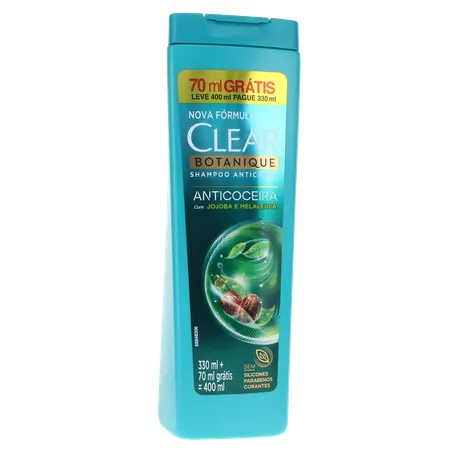 SHAMPOO ANTICASPA CLEAR ANTICOCEIRA L400ML P330ML 360-35