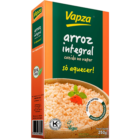 Vapza Arroz Integral 250g Longa Vida
