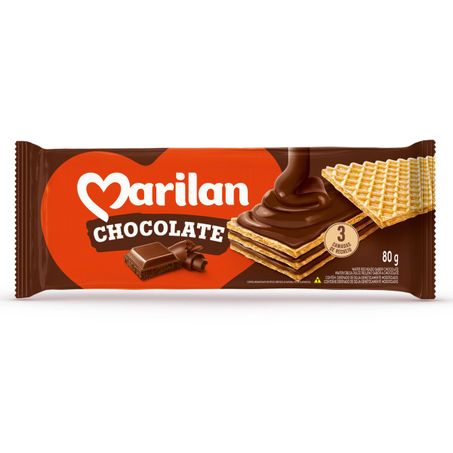 BISCOITO WAFER RECHEIO CHOCOLATE MARILAN