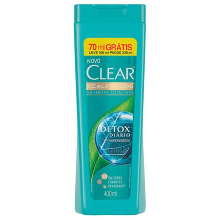 SHAMPOO CLEAR 400ML DETOX  PG330ML