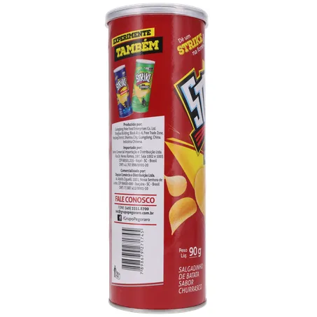 SALGADINHO BATATA STRIKE CHURRASCO POTE 90G 360-27