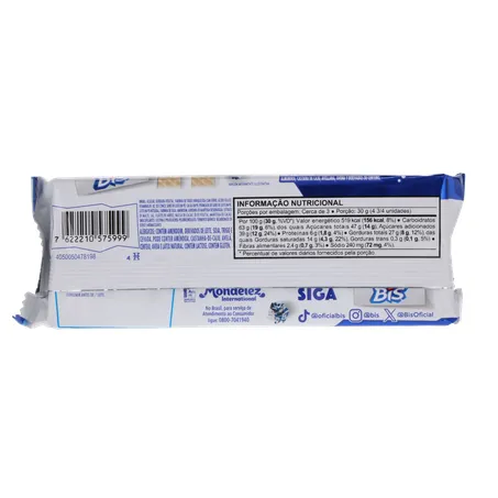 Chocolate Wafer Bis Lacta Branco 100,8g 360-2