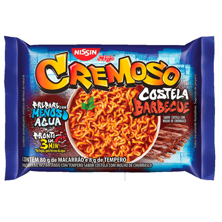 Macarrão Instantâneo Nissin Cremoso Costela Barbecue 88G