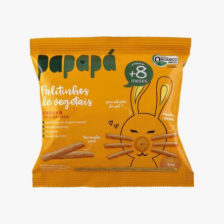 Biscoito infantil organico cenoura papapa 20g