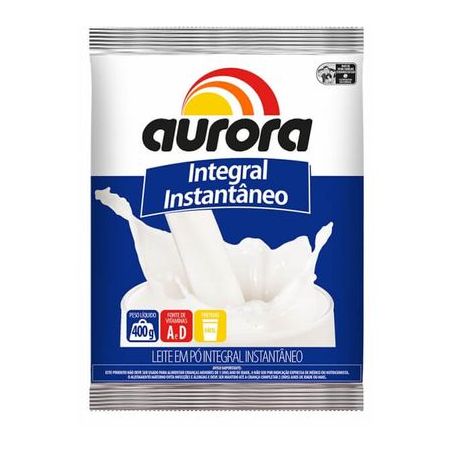 Leite em po aurora 400g integral