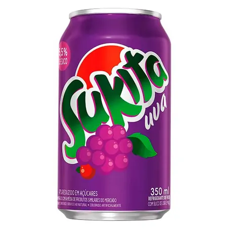 Refrigerante sukita uva lata 350ml