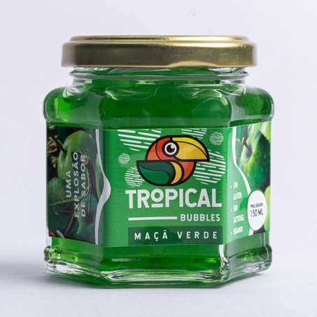 TROPICAL BUBBLE 150ML P/ DRINK MACA VERDE