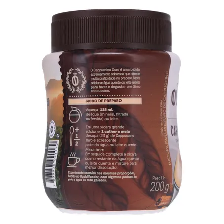Café ouro cappuccino 200g 360-3