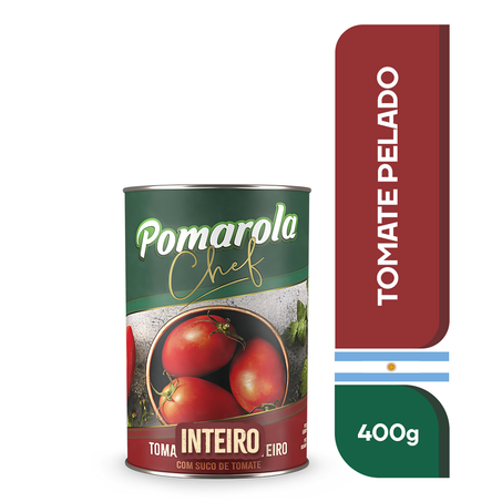 TOMATE PELADO POMAROLA LATA 400G