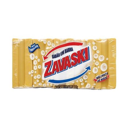Sabao barra zavaski 1kg c/5 trad