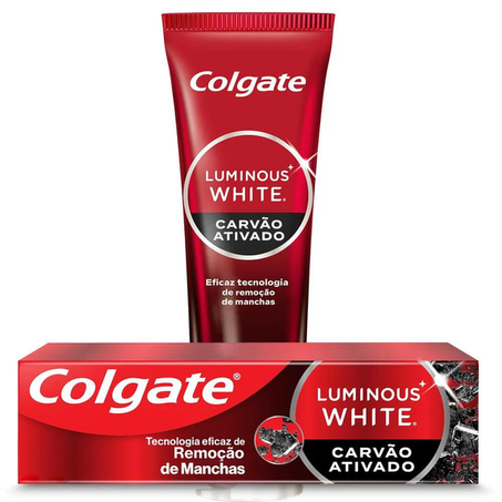 CREME DENTAL COLGATE LUMINOUS WHITE CARVÃO ATV 60G