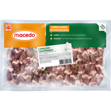 Coração de Frango Macedo Temperado Resfriado Kg