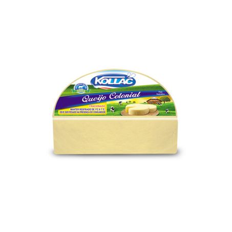 Queijo Colonial Kollac Kg Fracionado Meia Lua