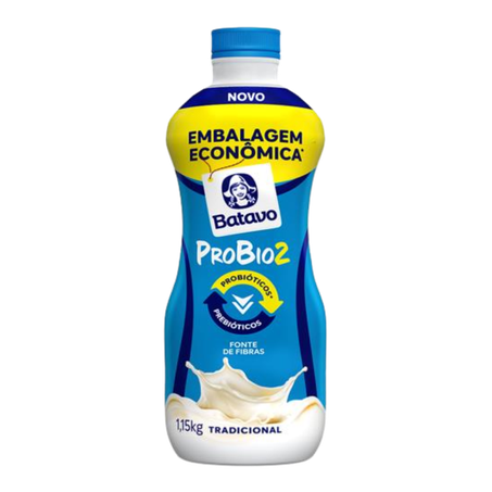 Iogurte Batavo Probio2 Tradicional Garrafa 1,15kg 
 