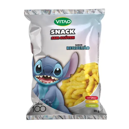 Snack Vegano Sabor Requeijão Sem Glúten 30g – Vitao Disney