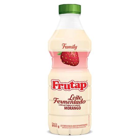 Leite Fermentado Morango Frutap Garrafa 850g