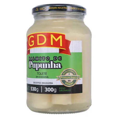 Palmito gdm pupunha tolete 300g 360-3