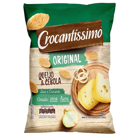 SNACK CROCANTÍSSIMO QUEIJO/CEBOLA 40G