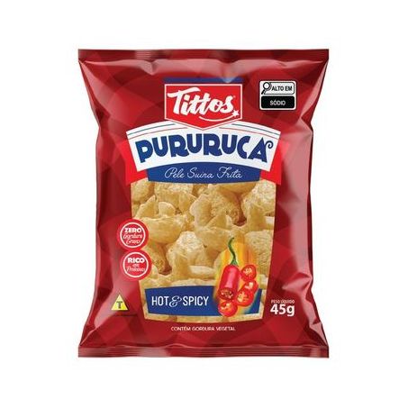 Pururuca Tittos 45g - Hot e Spicy