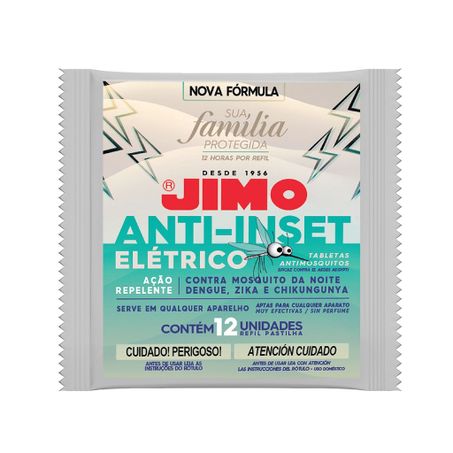 JIMO Anti Inset Elétrico Repelente de Ambiente Contra Mosquitos Dengue Pernilongos Líquido ou Pastilha Refil 4 Pastilhas
