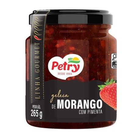 Geleia de morango com pimenta Petry 265g