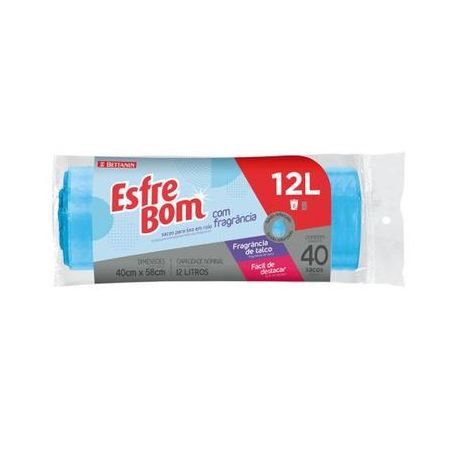 SACO LIXO BETTANIN ESFREBOM C/FRAGRANCIA 12L