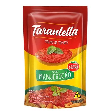 Molho de tomate tarantella sabor manjericão 300g
