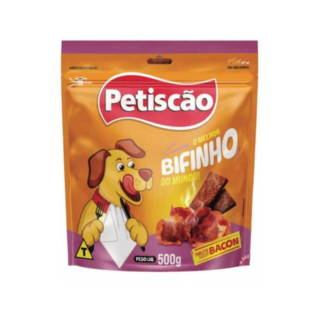 BIFINHO PETISCÃO POUCH TABLETE BACON 500G