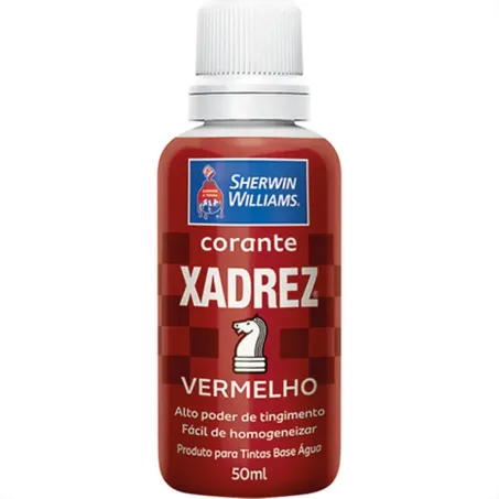 Corante Liquido Xadrez 50ml Vermelho