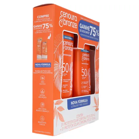 Protetor solar corporal cenoura e bronze 360-30