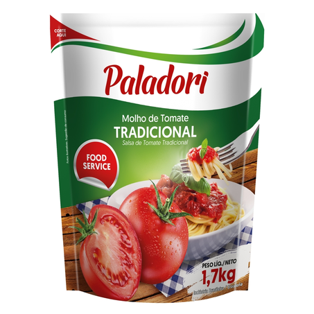 Molho de Tomate Paladori Tradicional Sache com 1.7Kg