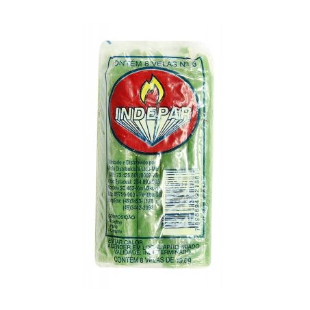 Vela verde n3 indepar c/8