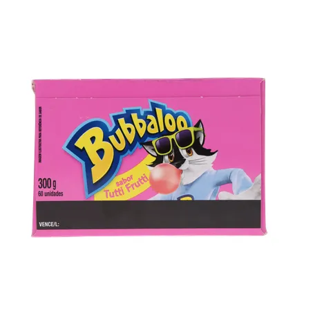 Chicle Bubbaloo Tutti Frutti 60 Unidades 5g 360-27