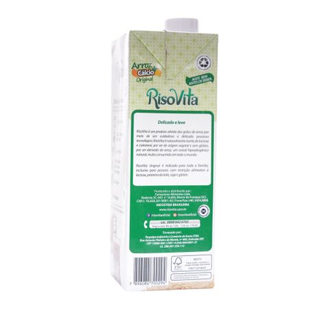 Bebida de Arroz Risovita Original Caixa 1L 360-43