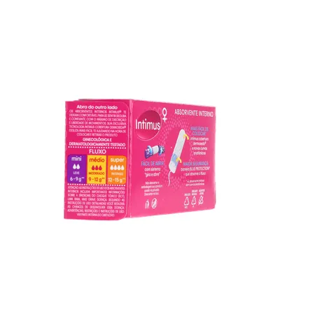 Absorvente Interno Intimus Mini Leve 16 Pague 15 Unidades 360-12