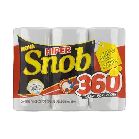 Papel Toalha Snob Hiper 360 Folhas