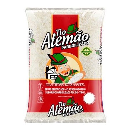 Arroz parboilizado tio alemao 5kg