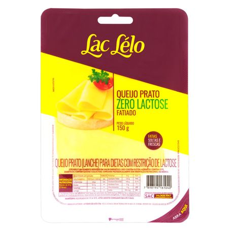 QUEIJO PRATO FATIADO ZERO LACTOSE LAC LÉLO
