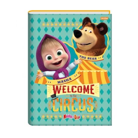 Caderno brochura capa dura 1-4 masha 80f