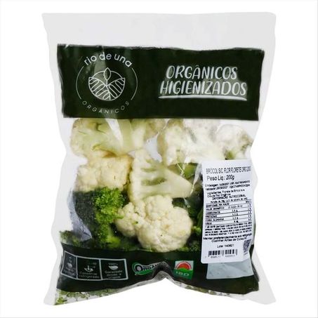 Misto De Brocolis e Couve Flor Orgânico Rio de Una 200g