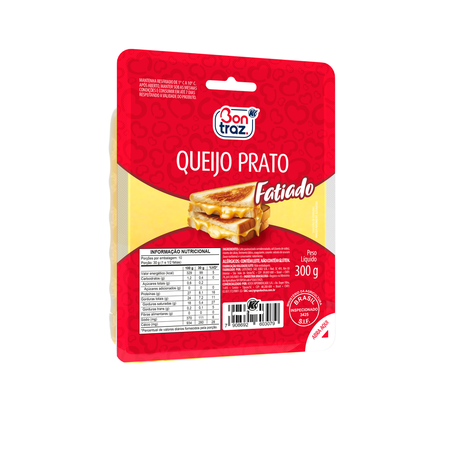 Queijo Prato Bontraz Fatiado 300G
